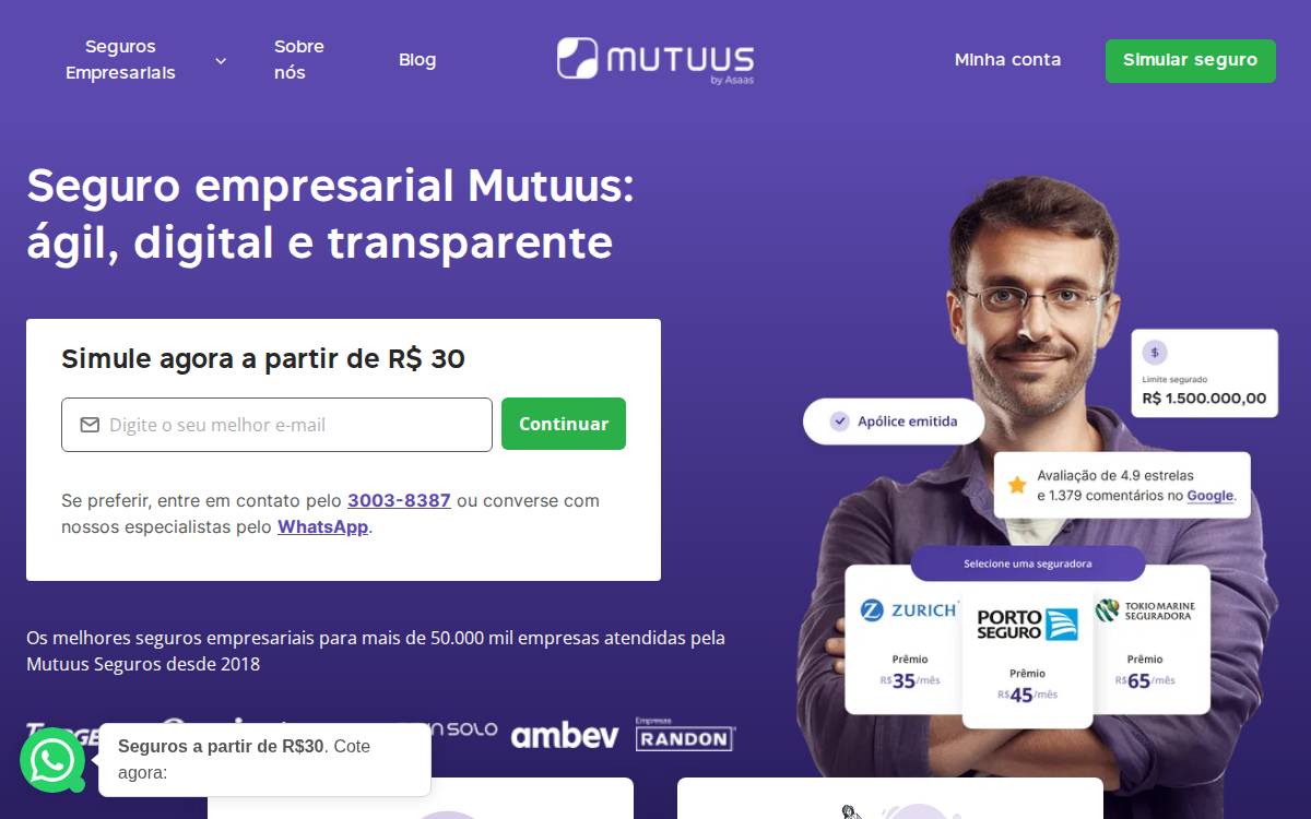 Mutuus website preview