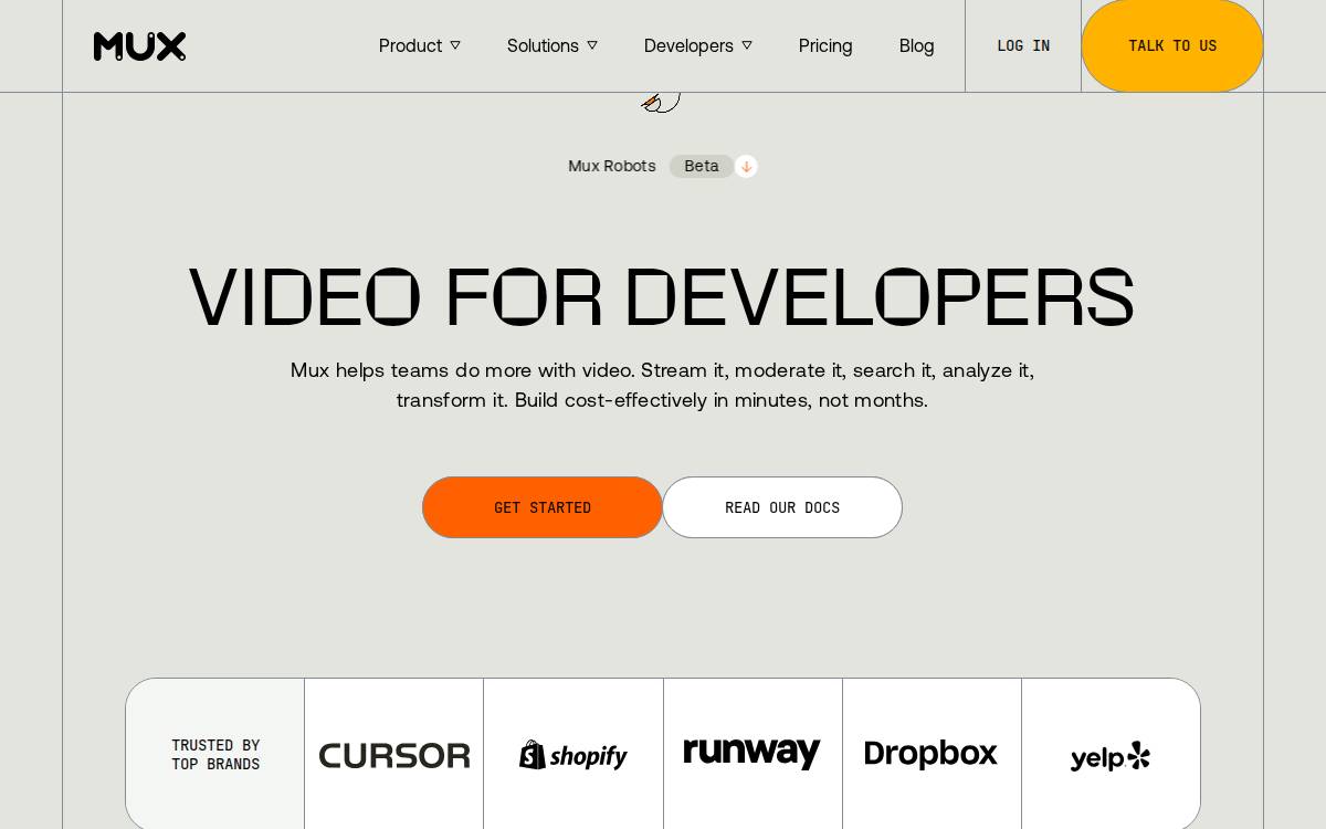 Mux website preview