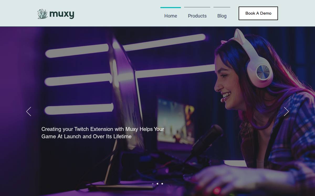 Muxy website preview