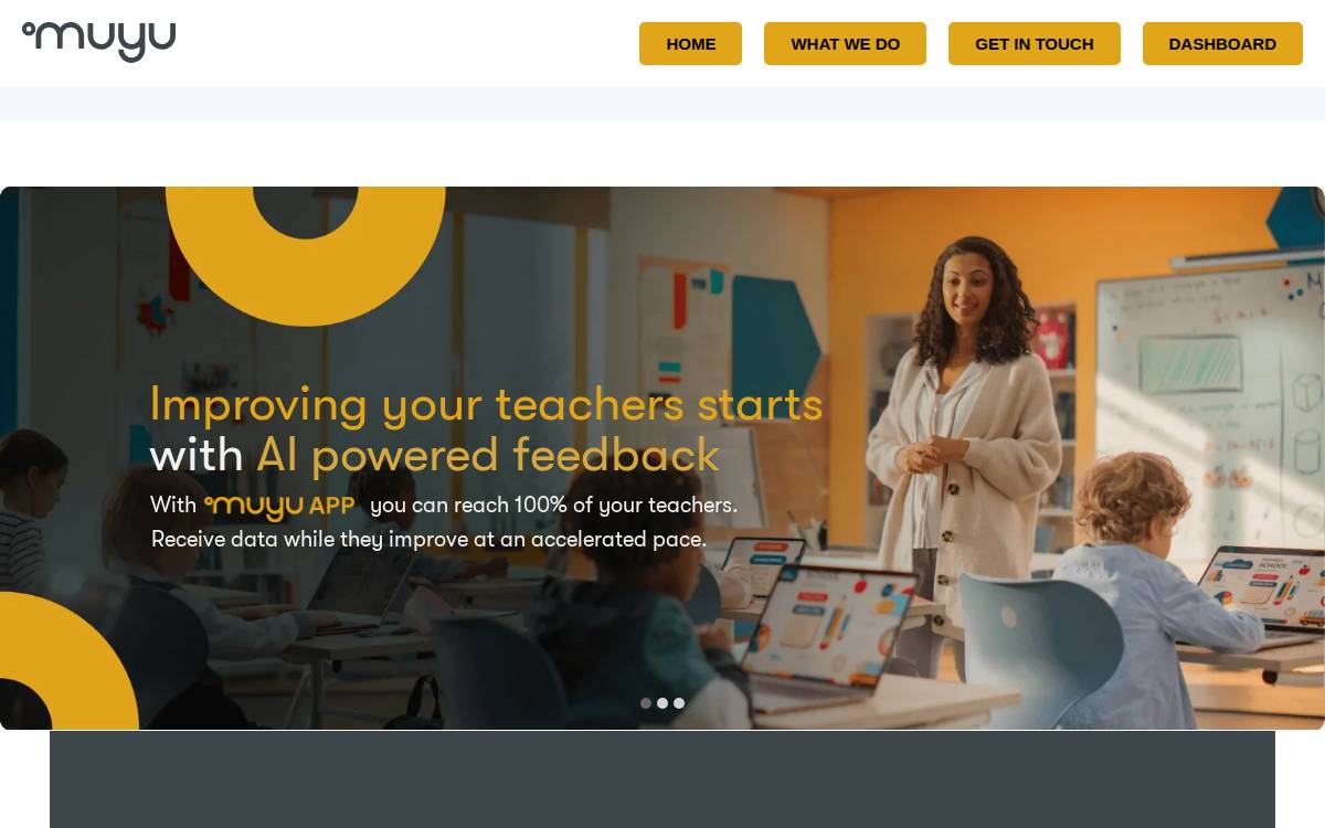 Muyu Education website preview