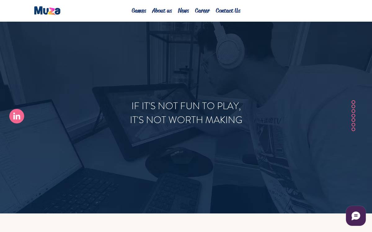 Muza website preview