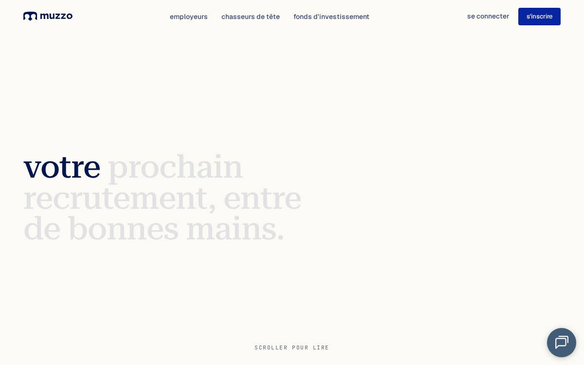 Muzzo website preview