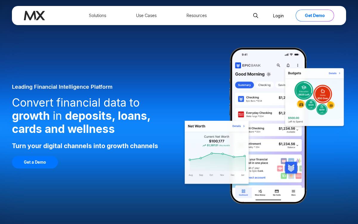 MX technologies website preview