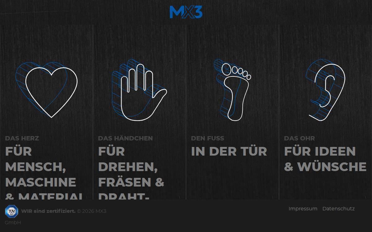 mx3 website preview