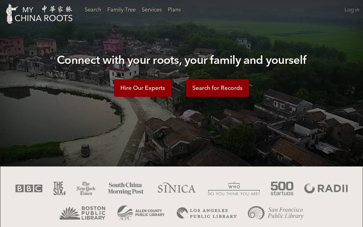 My China Roots website preview
