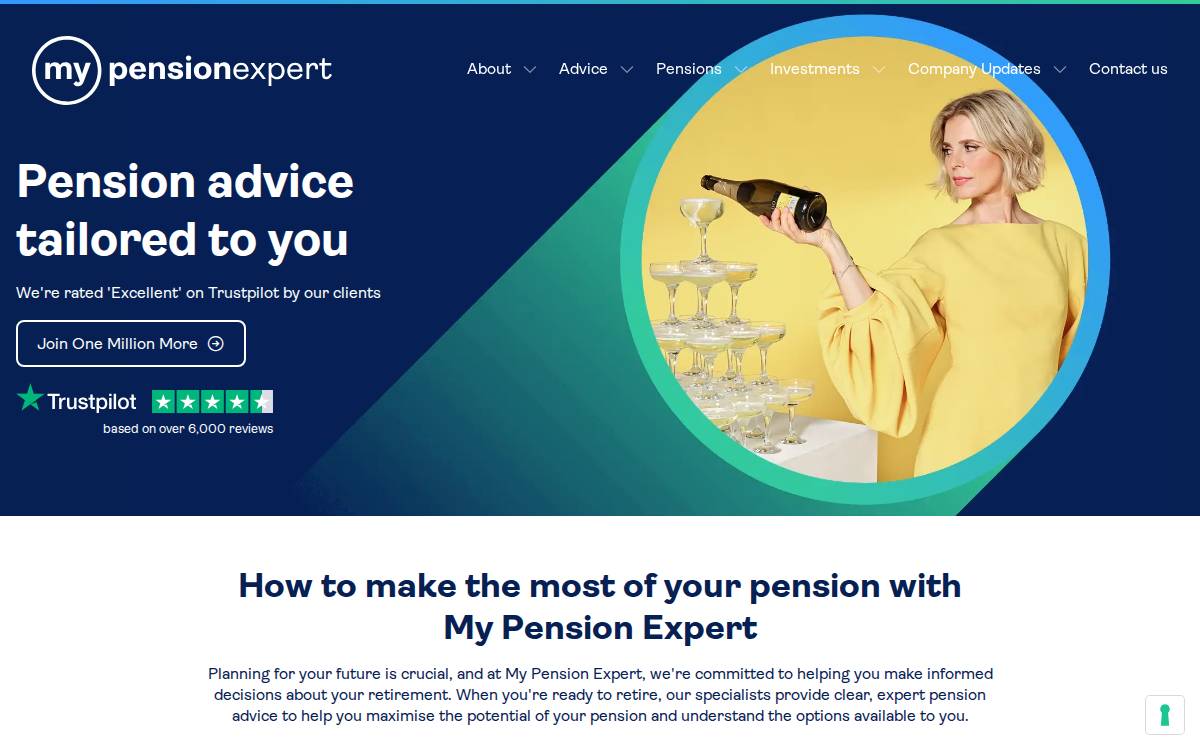 My Pension Expert website preview