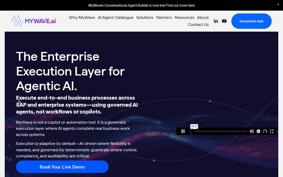 My Wave website preview