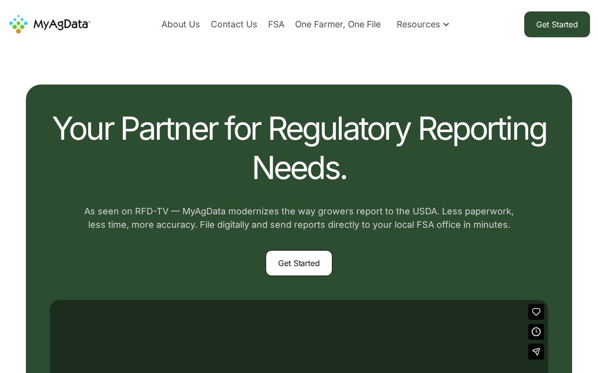 Myagdata website preview