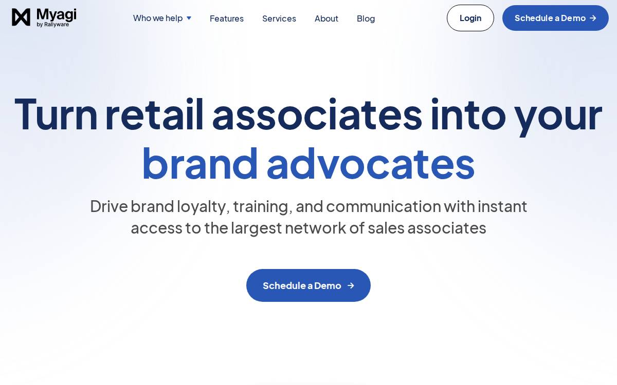 Myagi website preview