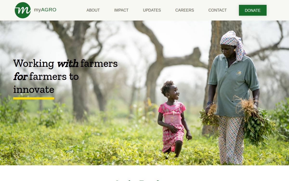myAgro website preview