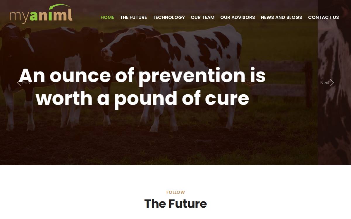 MyAniml website preview
