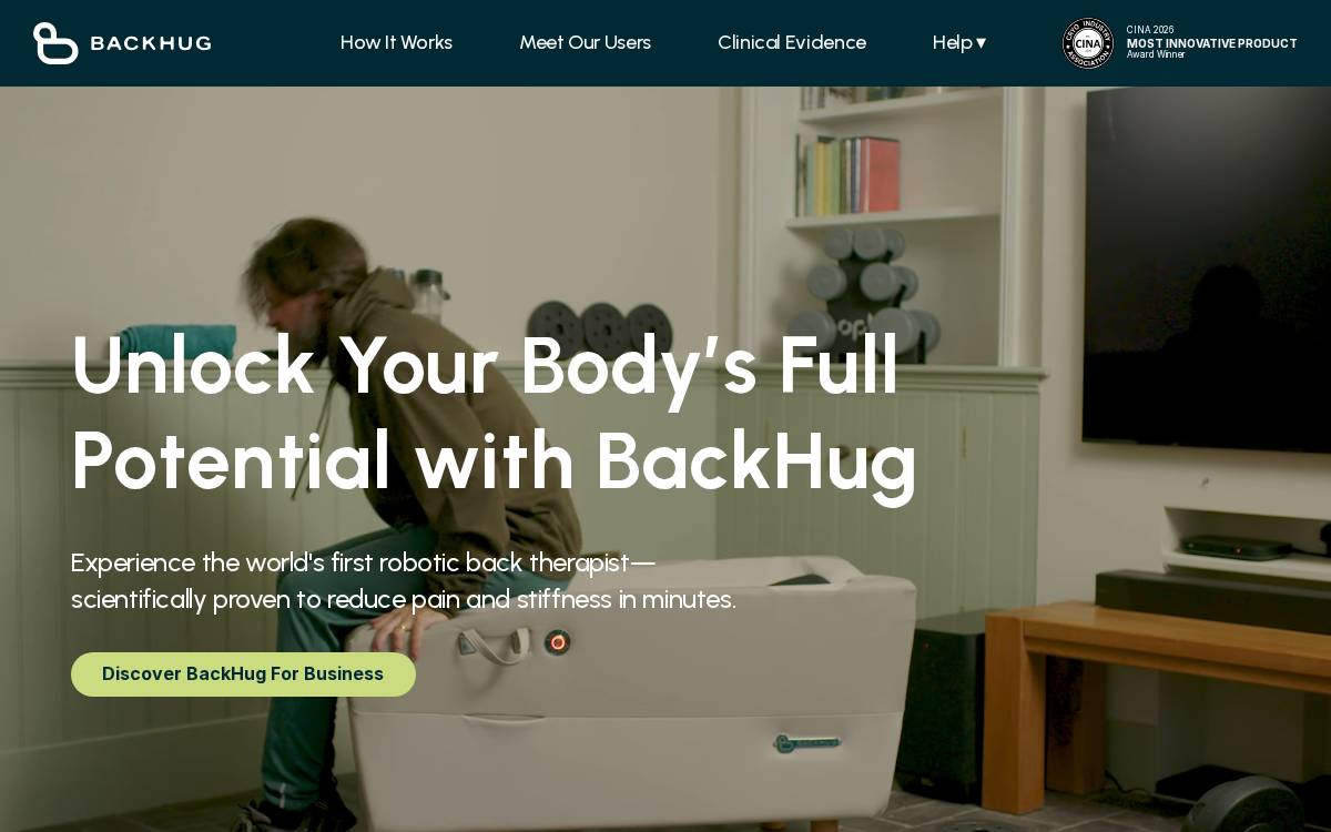 Mybackhug website preview