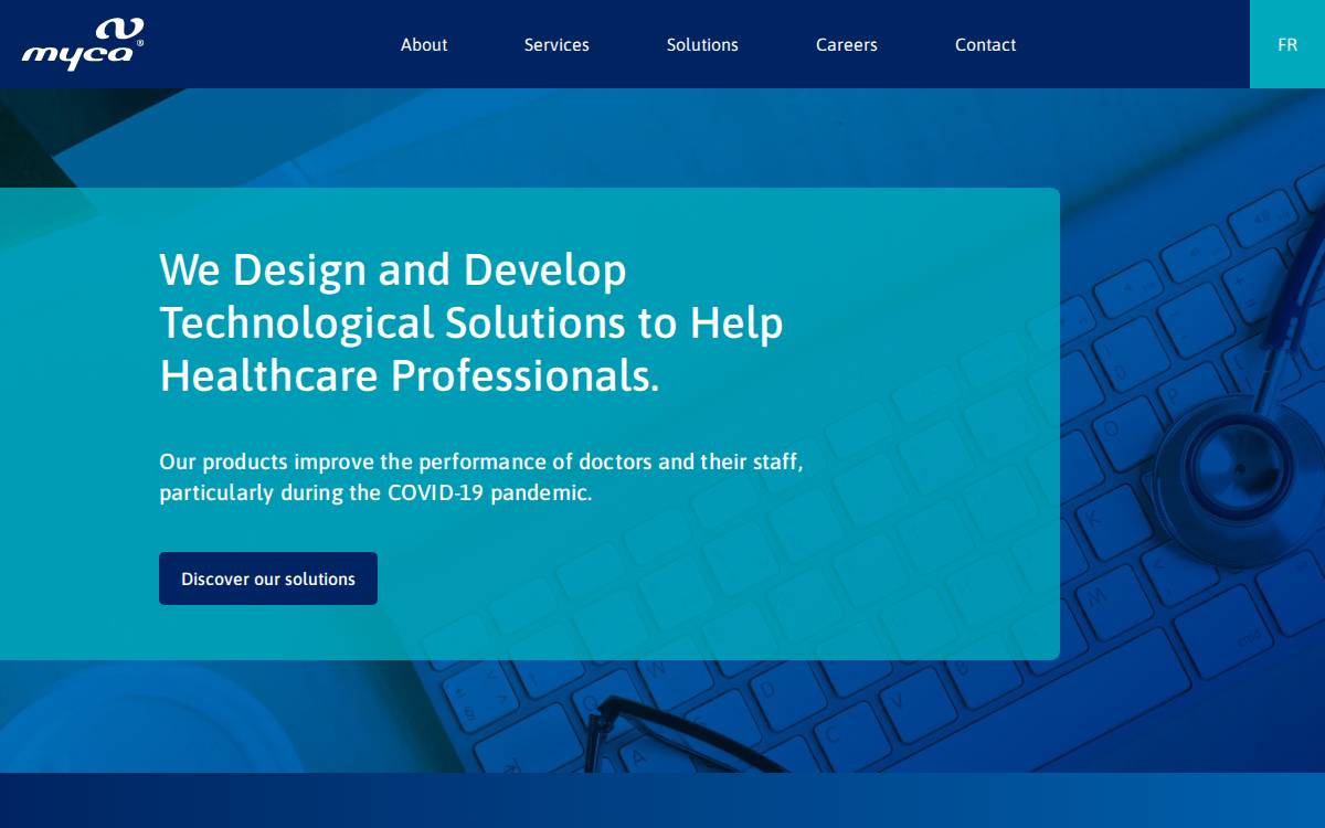 Myca Health website preview