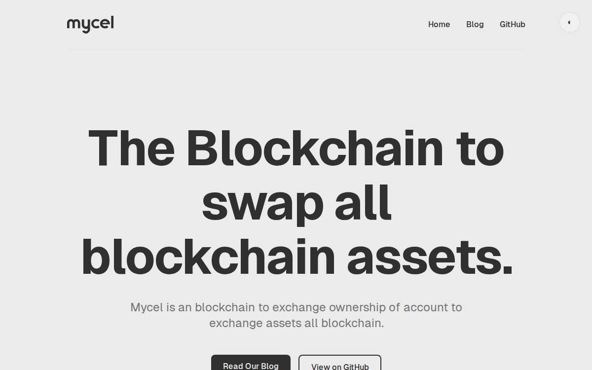 Mycel website preview