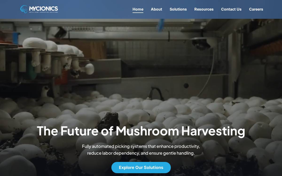 Mycionics Inc. website preview
