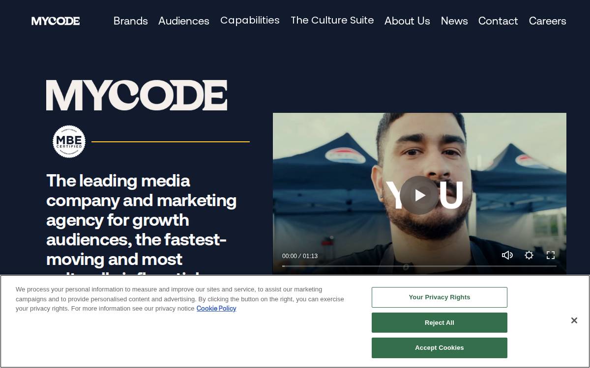 Mycodemedia website preview