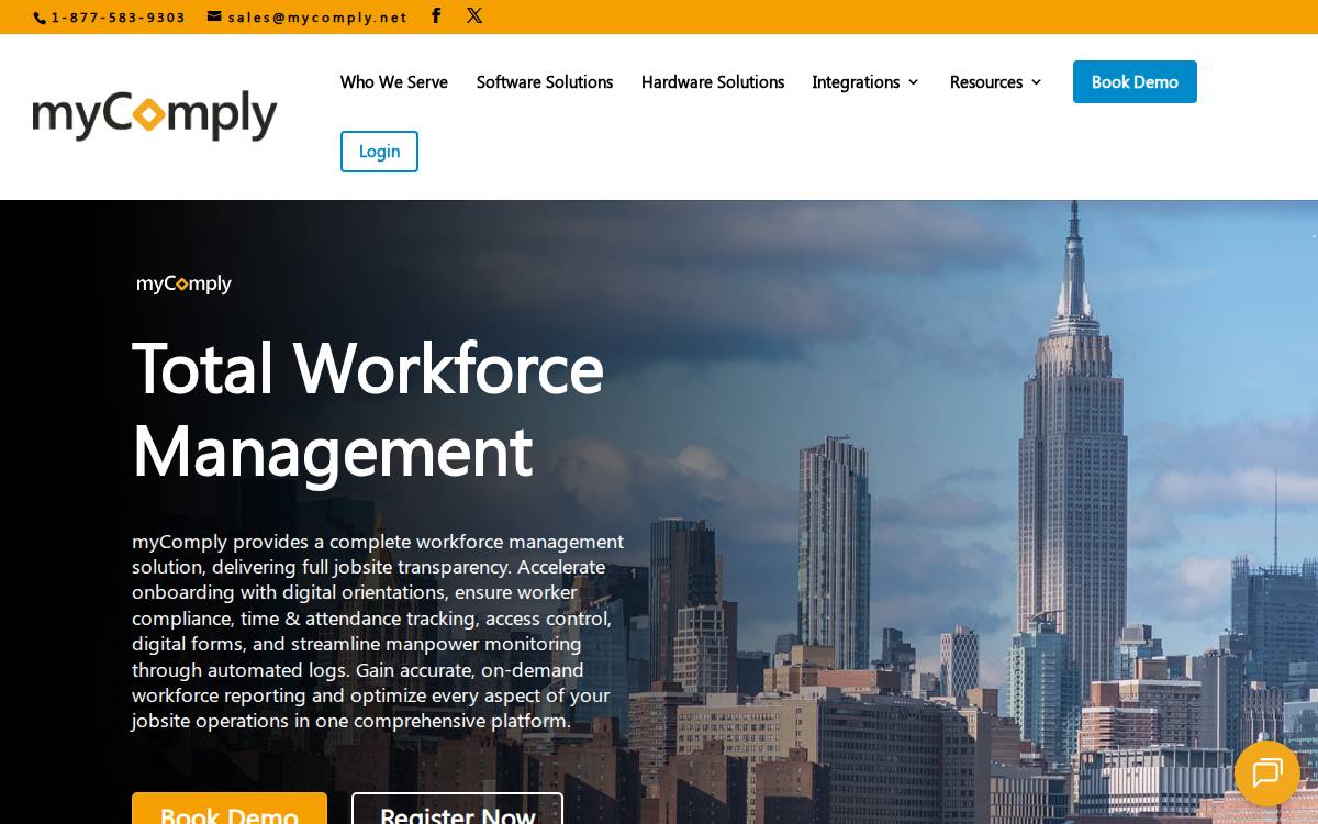myComply website preview