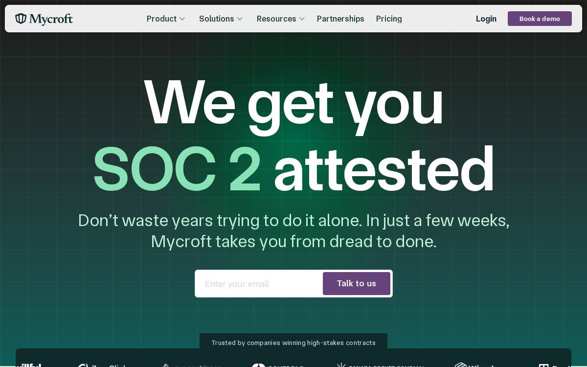 Mycroft website preview