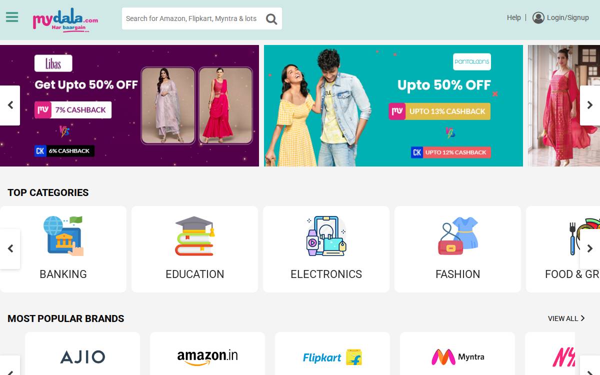 mydala website preview