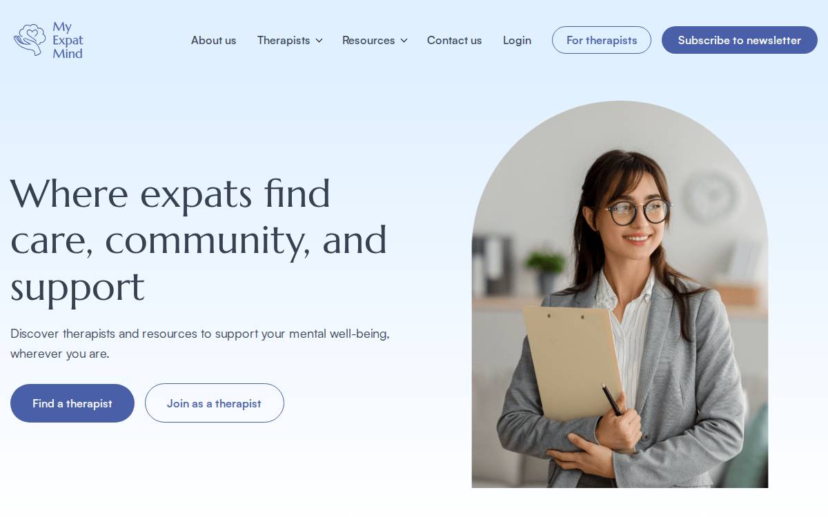 My Expat Mind website preview
