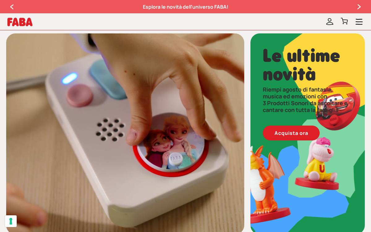 Myfaba website preview