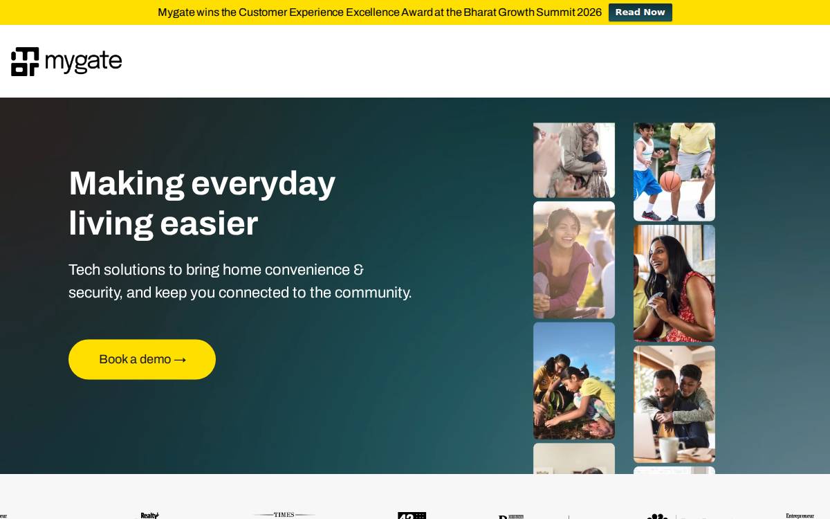 Mygate website preview