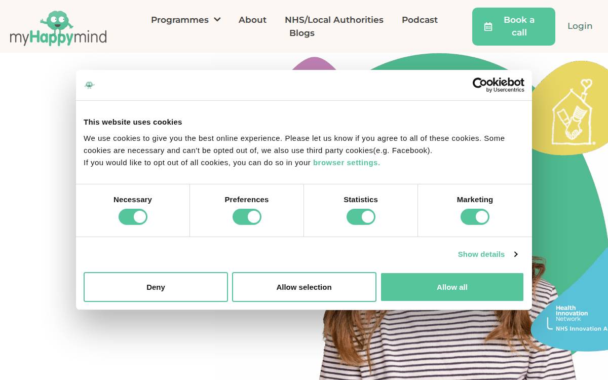 myHappymind website preview