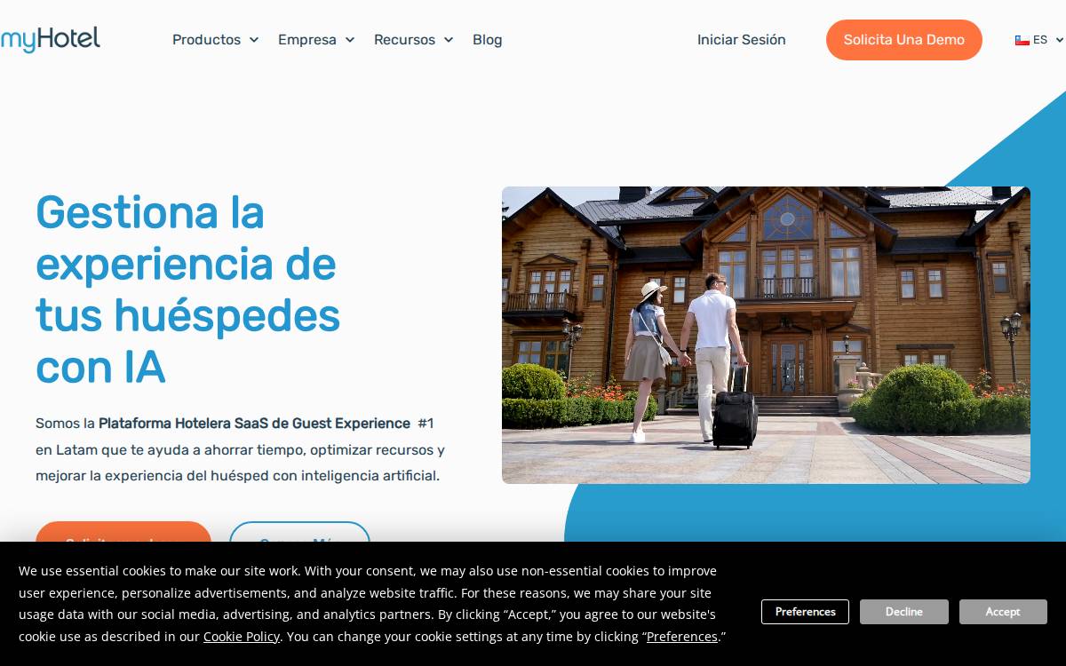 MYHOTEL website preview