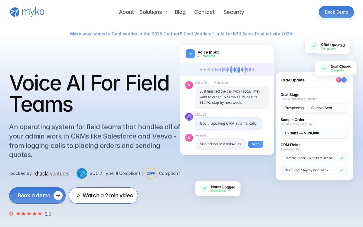 Myko AI website preview