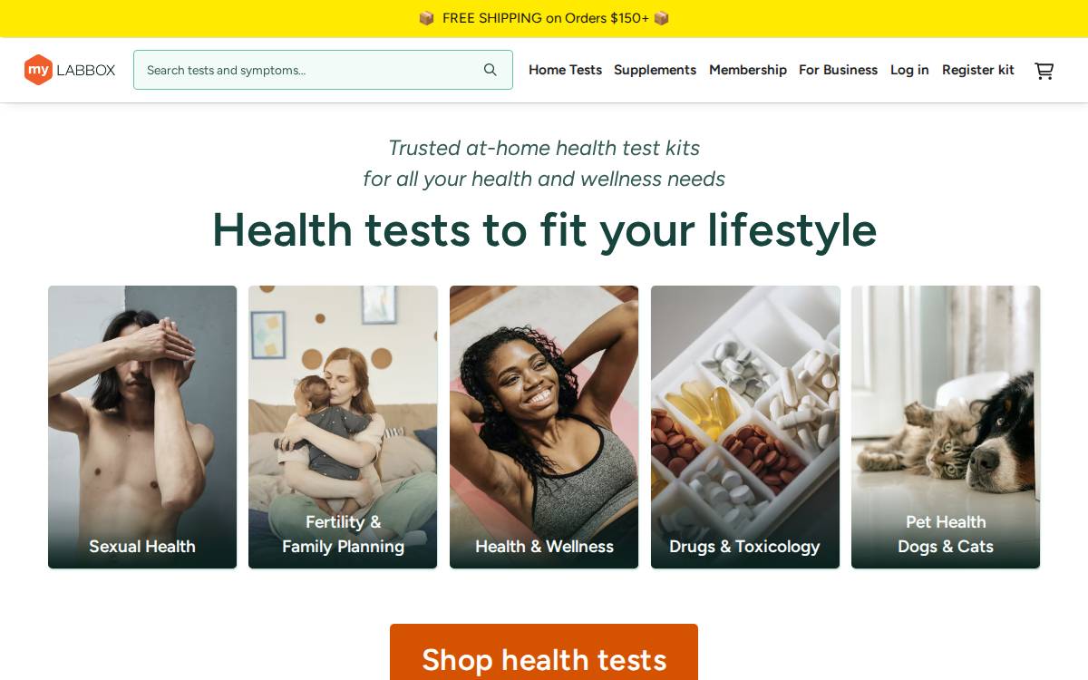 myLAB Box website preview
