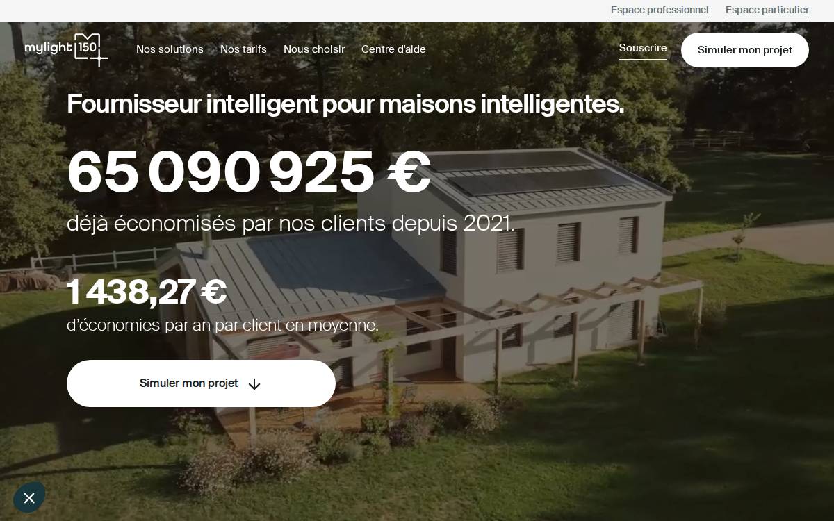 mylight150 website preview