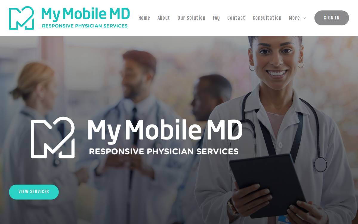 MyMobileMD website preview