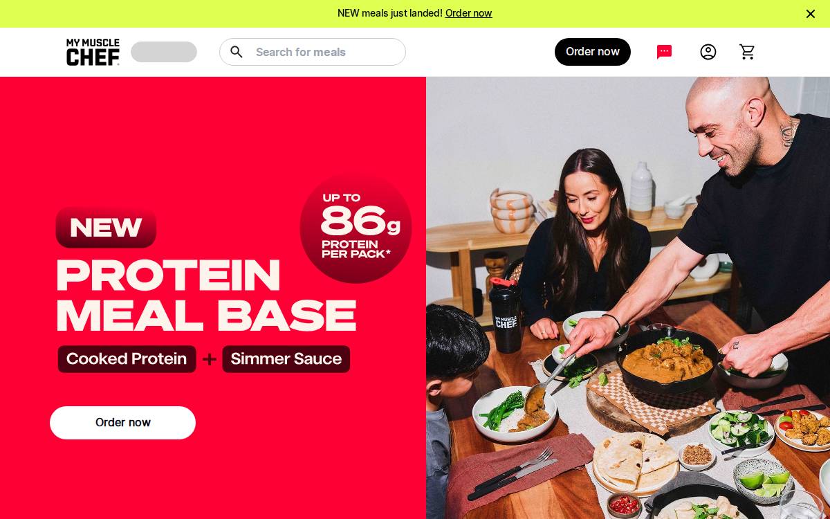 Mymusclechef website preview