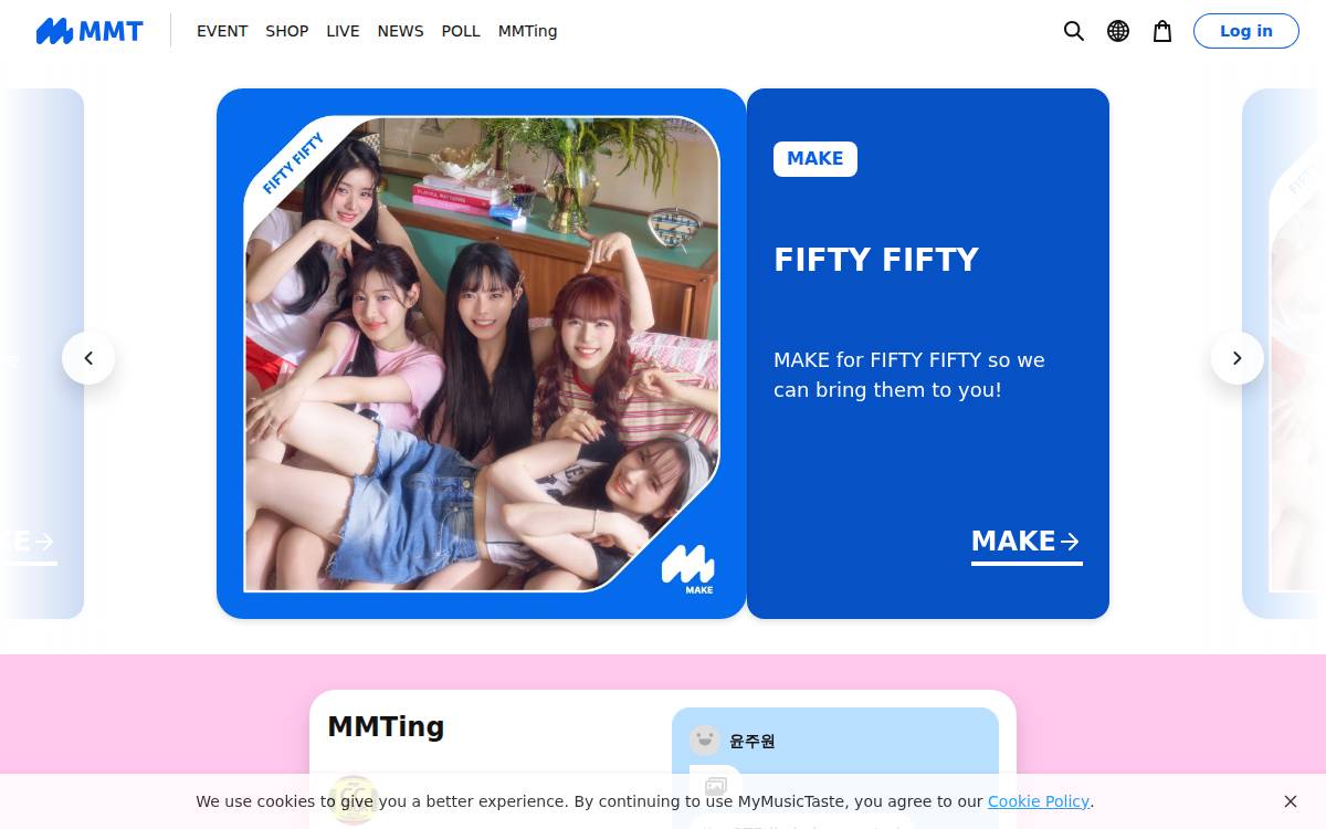 MyMusicTaste website preview
