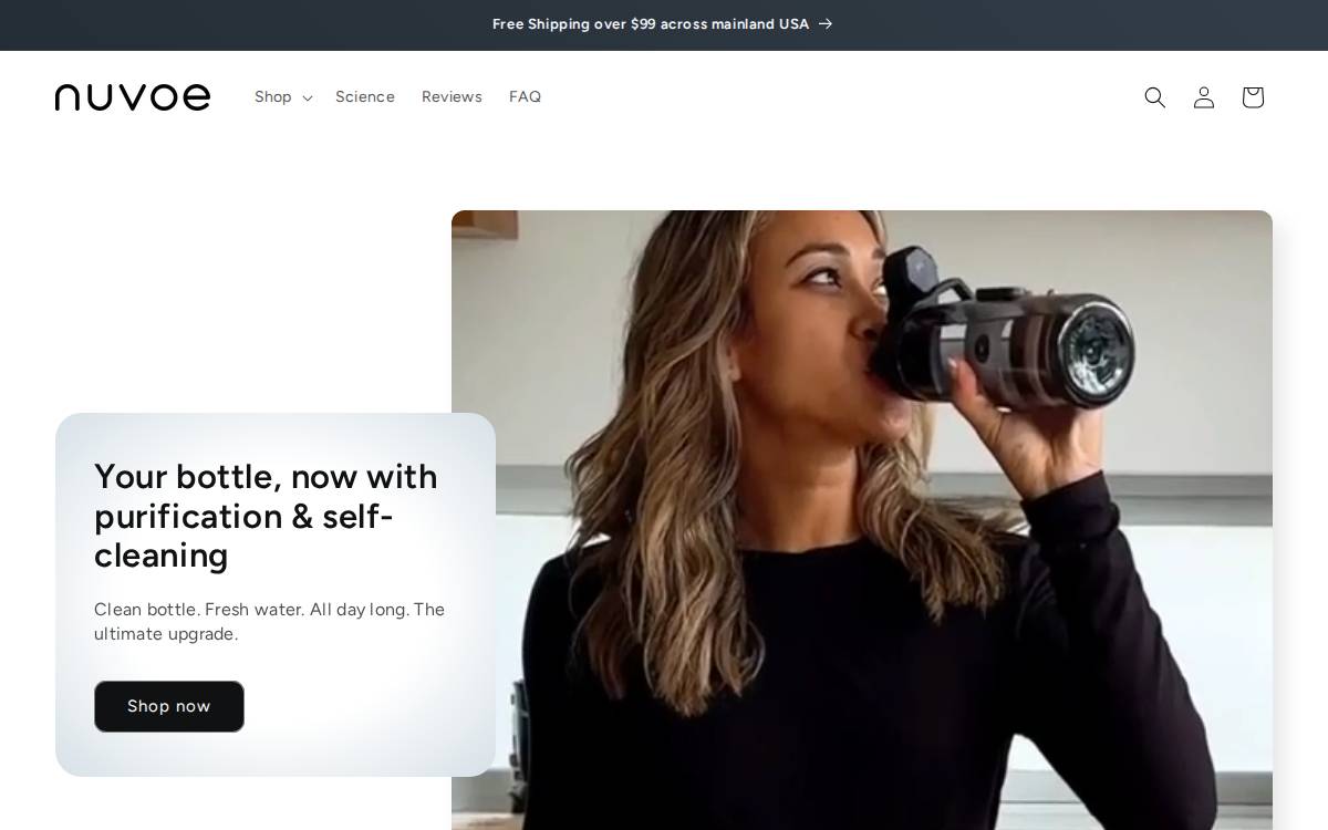 Mynuvoe website preview