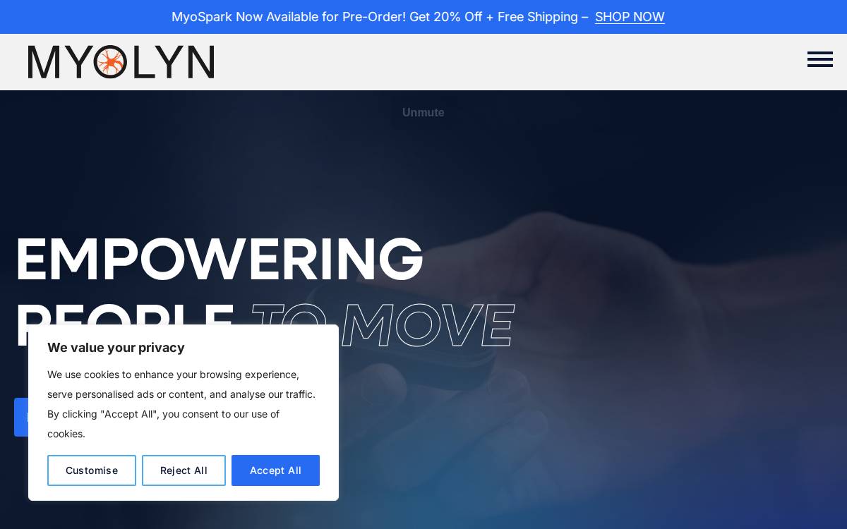 Myolyn website preview