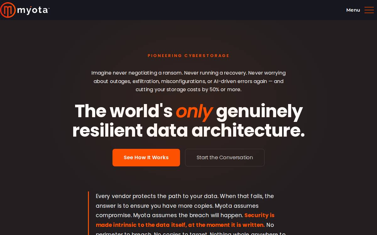 Myota website preview