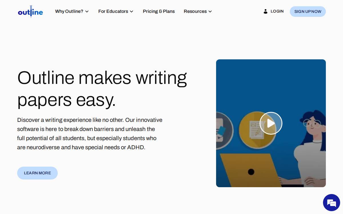 Myoutline website preview