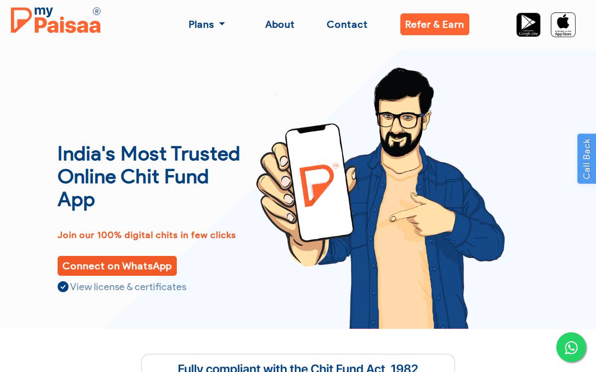 myPaisaa website preview