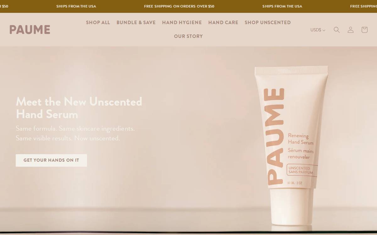 Mypaume website preview