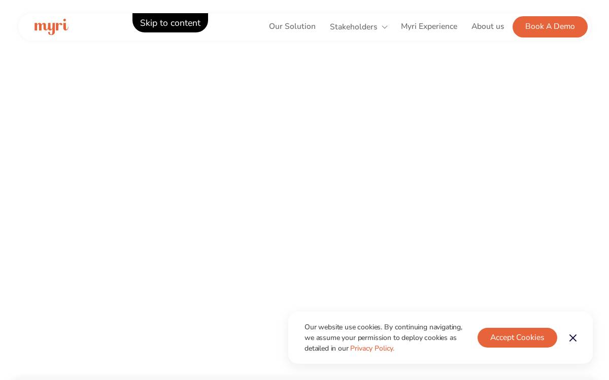 Myri Health website preview