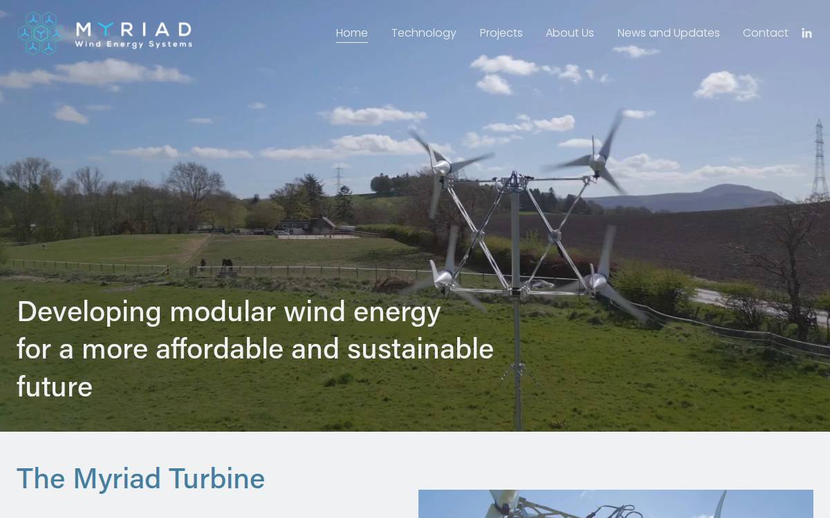 Myriadwind website preview