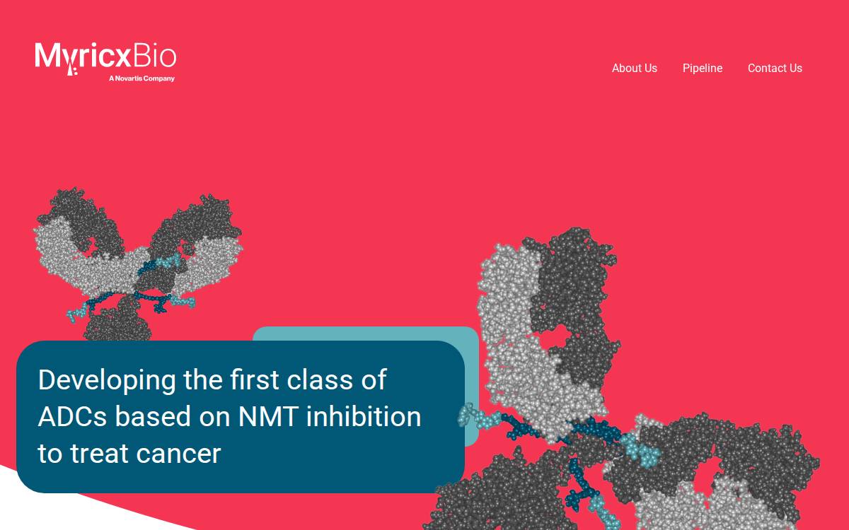 Myricx Bio website preview