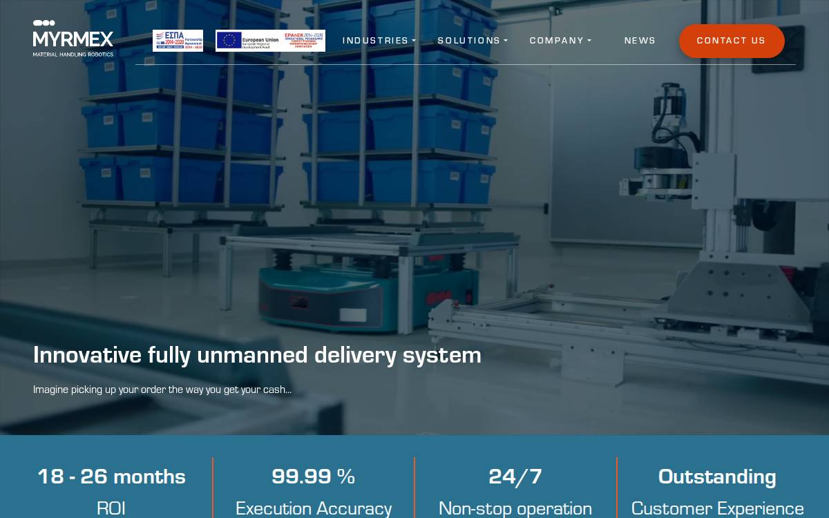Myrmex Inc website preview