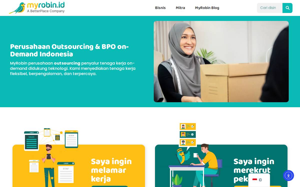 MyRobin website preview