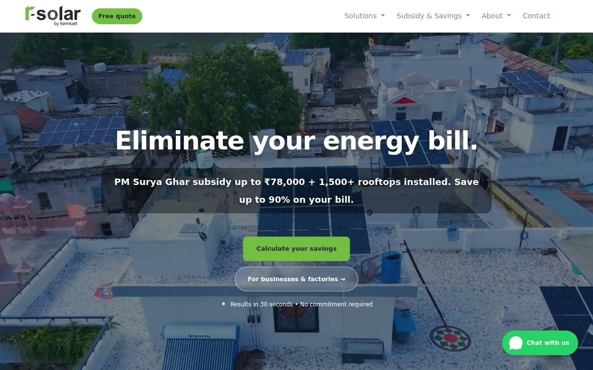 Myrsolar website preview