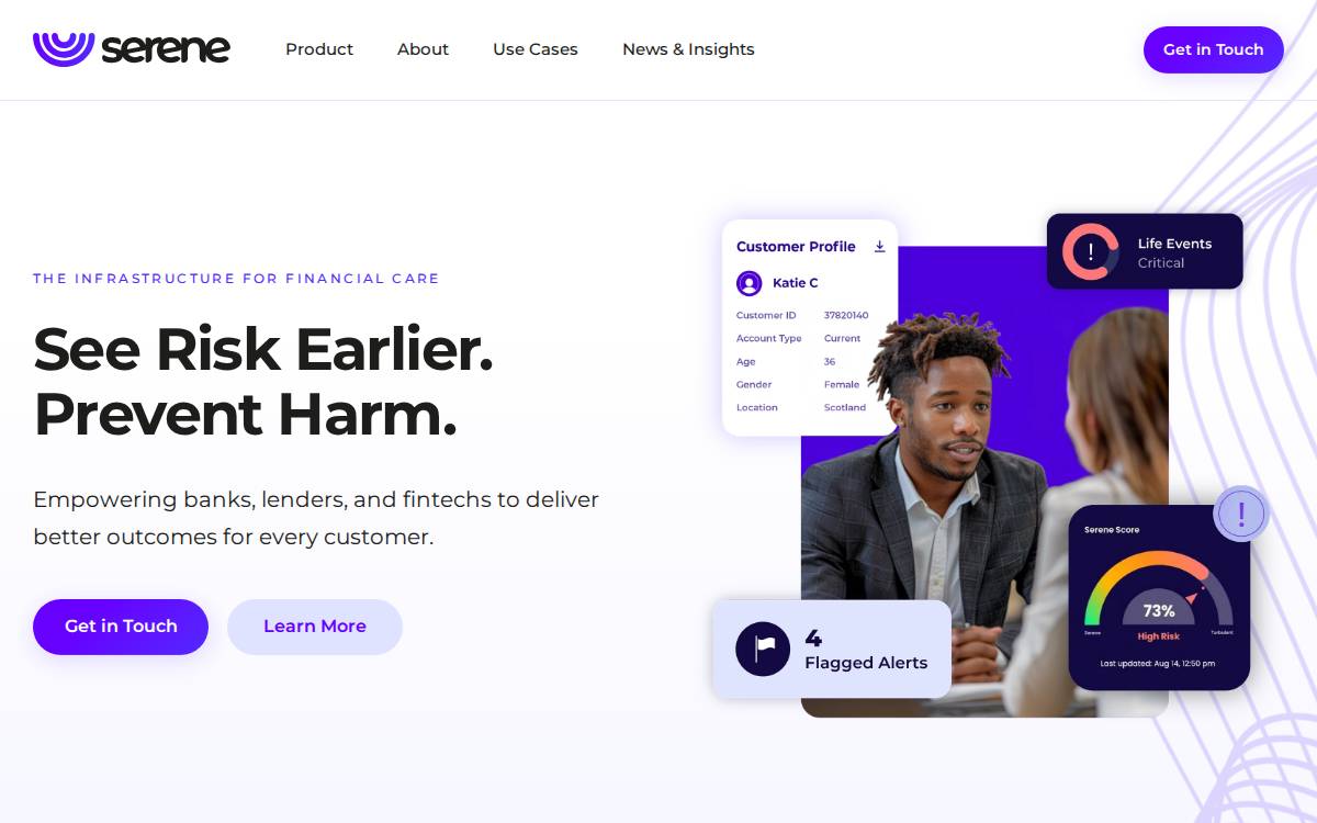 Myserene website preview