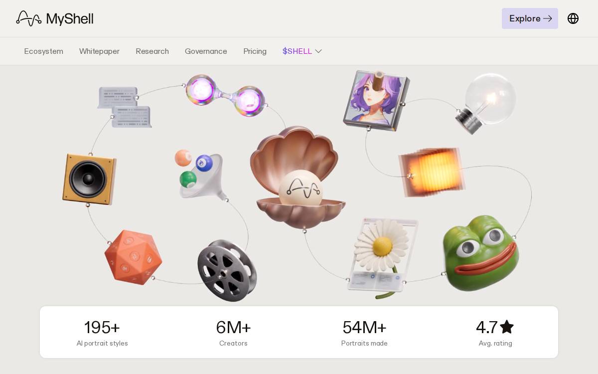 MyShell website preview