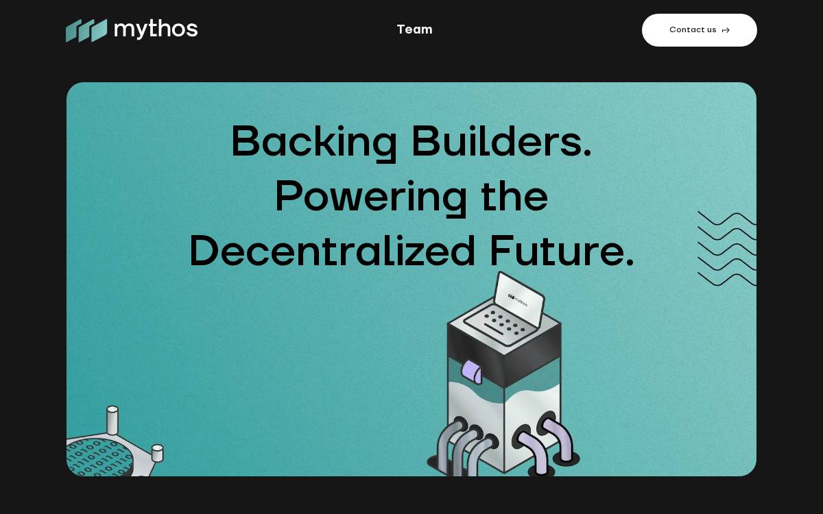 Mythos Venture Partners website preview