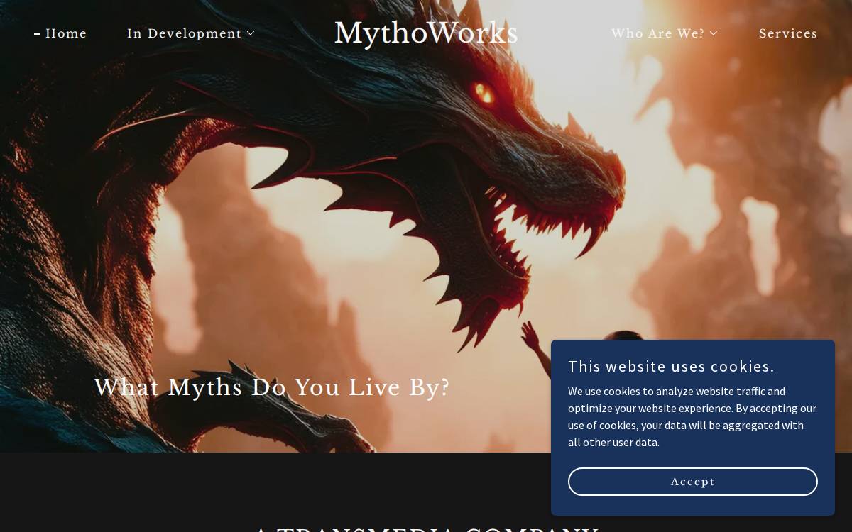 MythoWorks website preview